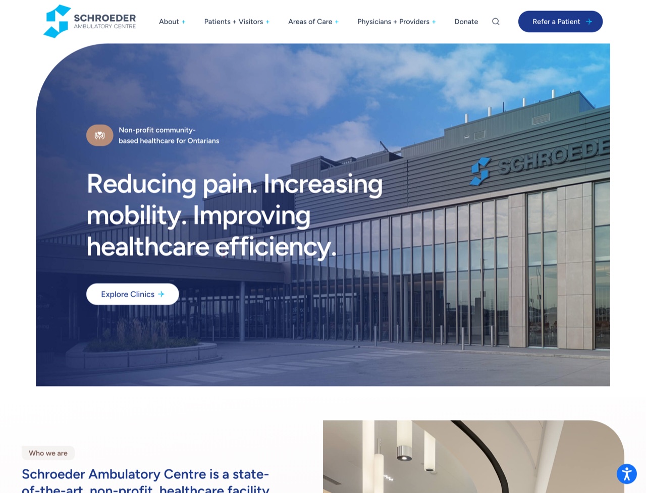 Schroeder Ambulatory Centre — WordPress site built by Yab